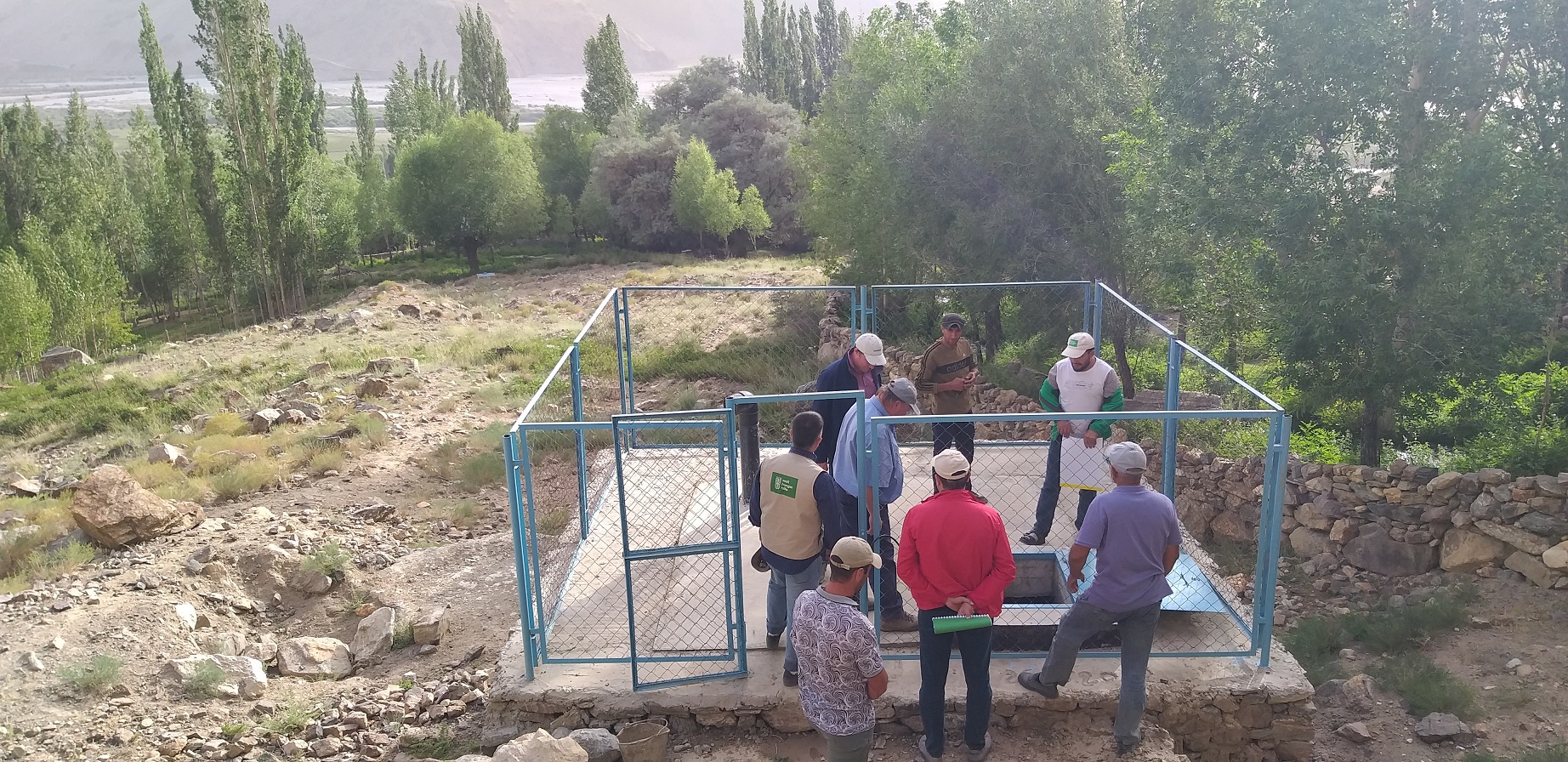 Safe drinking water supply in the Ishkashim border area.